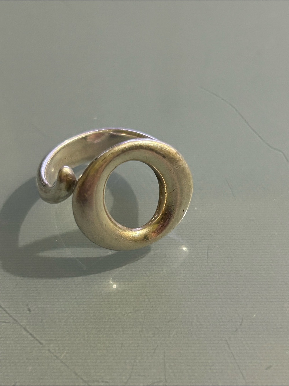 Tiffany Elsa Peretti Sevillana Sterling Silver Open Circle Ring - Size 7